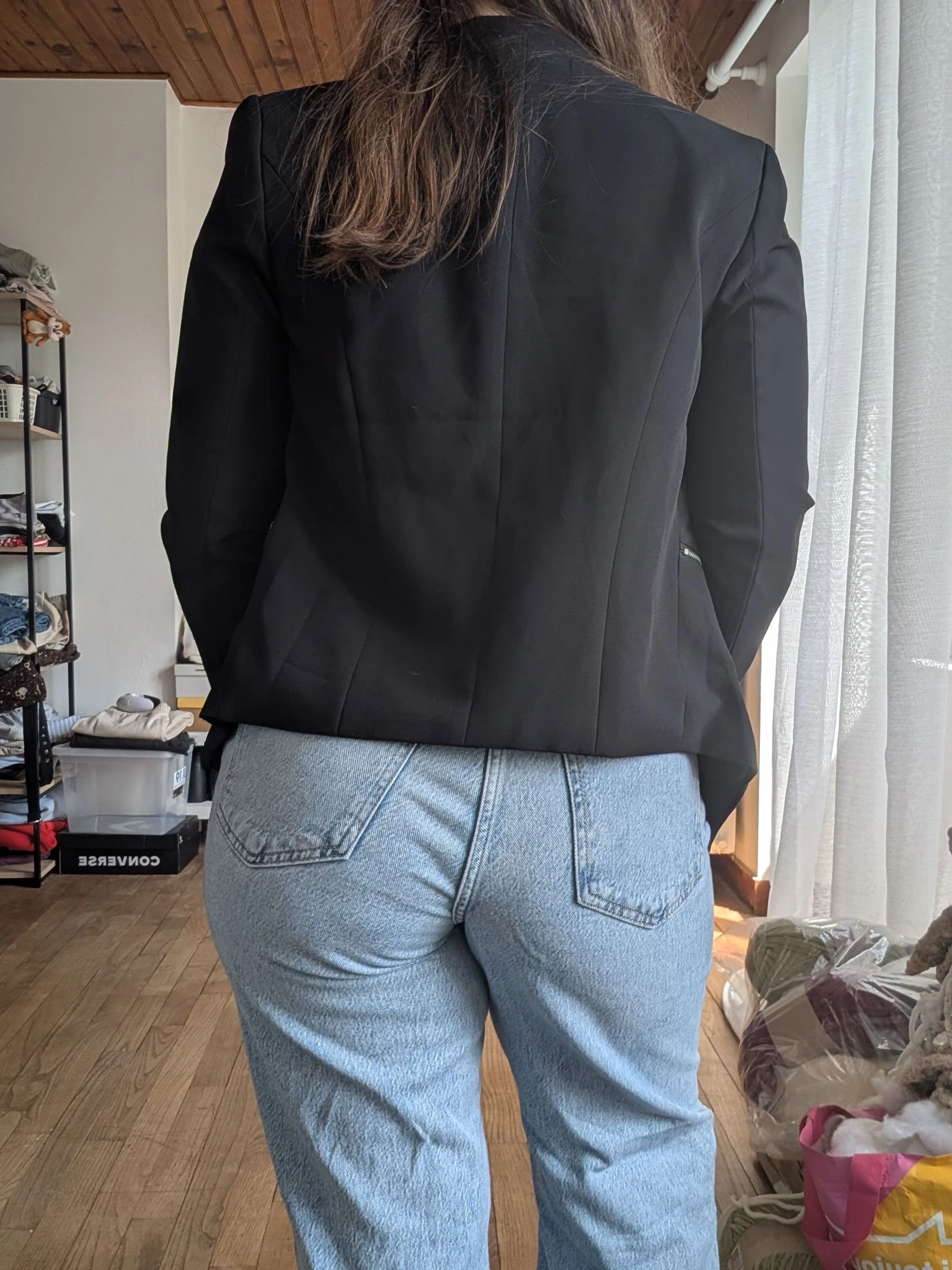 Veste blazer fluide noire – Taille36 – neuf 💝 – photo 3